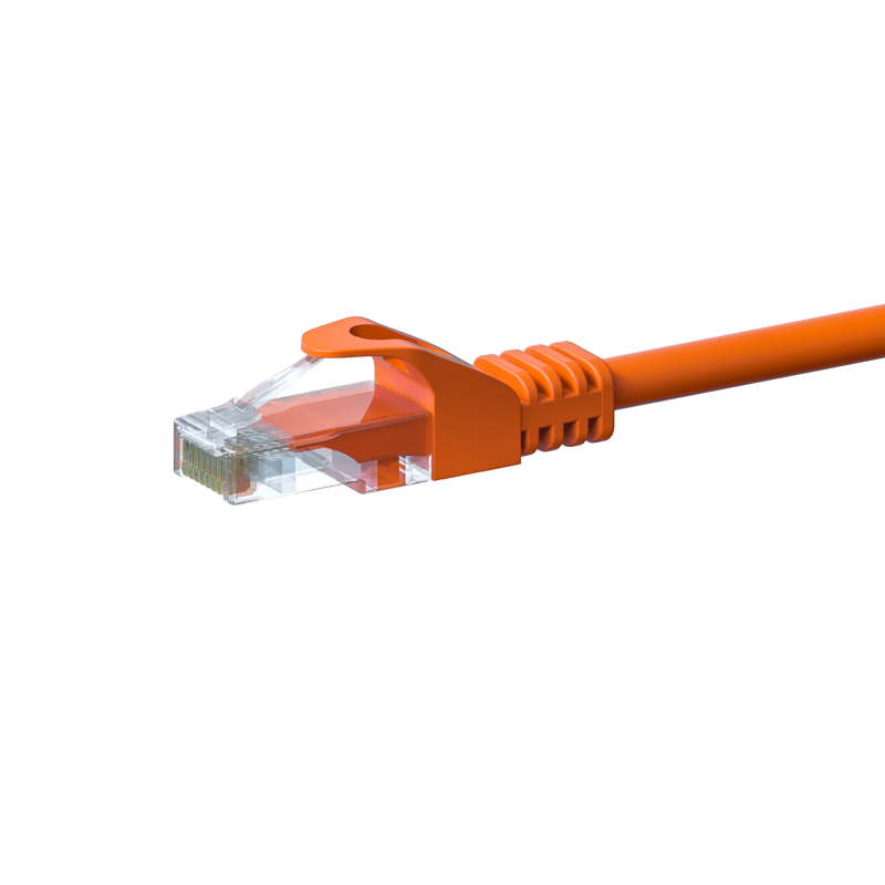 Cat5e netwerkkabel 5m oranje 100% koper - niet afgeschermd
