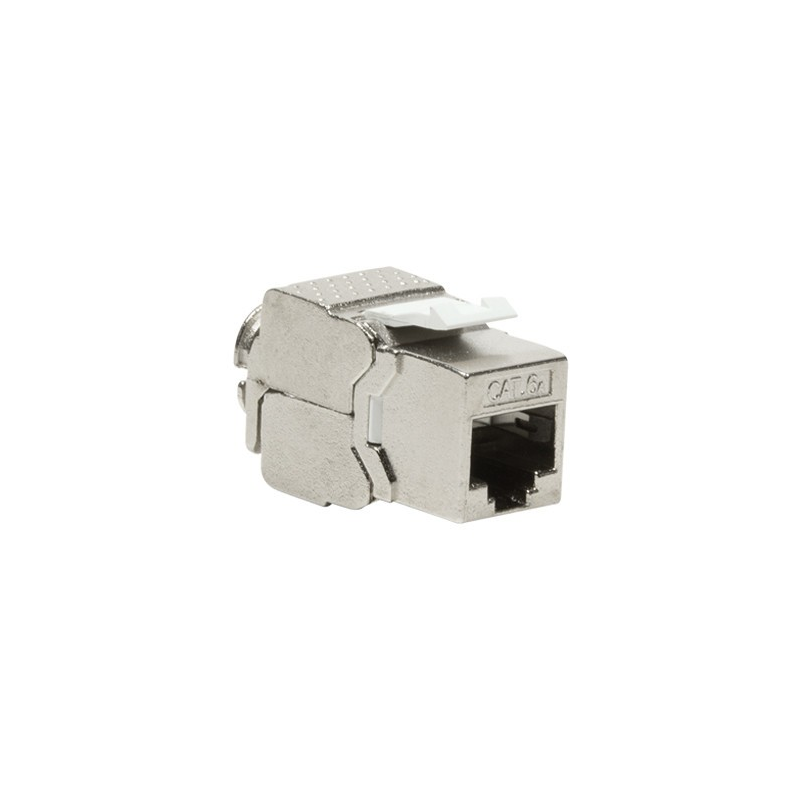 Cat6a keystone netwerkstekker (zonder gereedschap) - afgeschermd