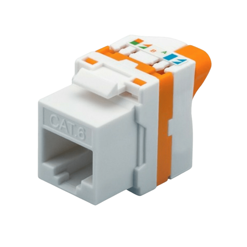 Cat6 keystone netwerkstekker (zonder gereedschap) twist - niet afgeschermd