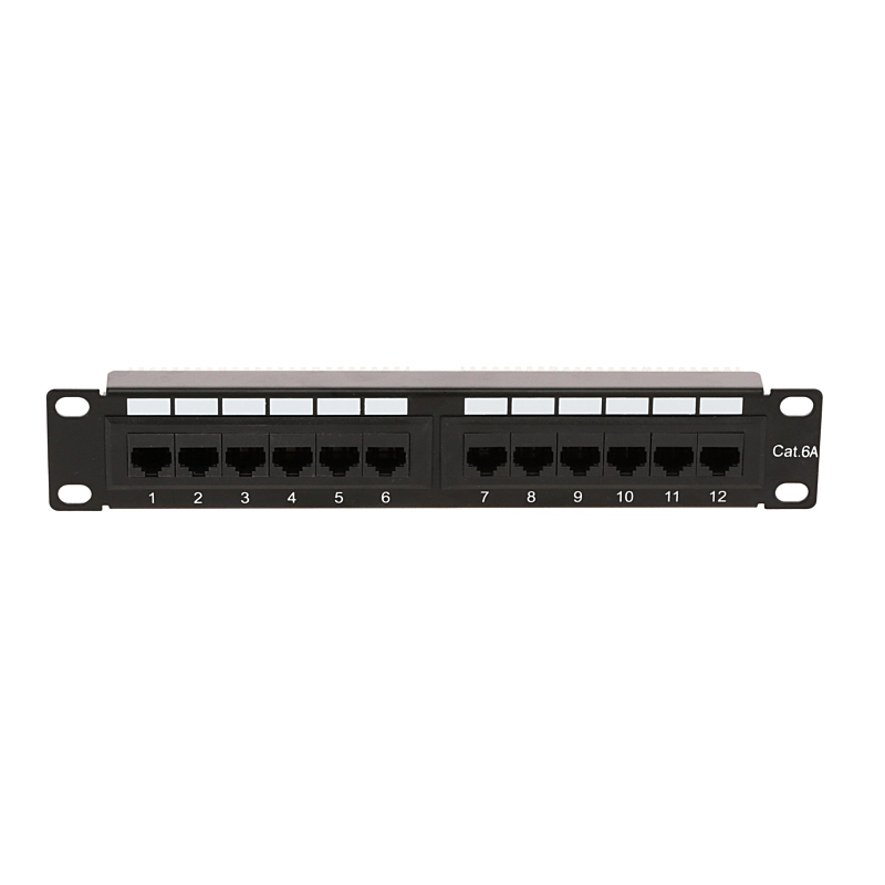 10 inch CAT6a UTP patchpaneel - 12 poorts