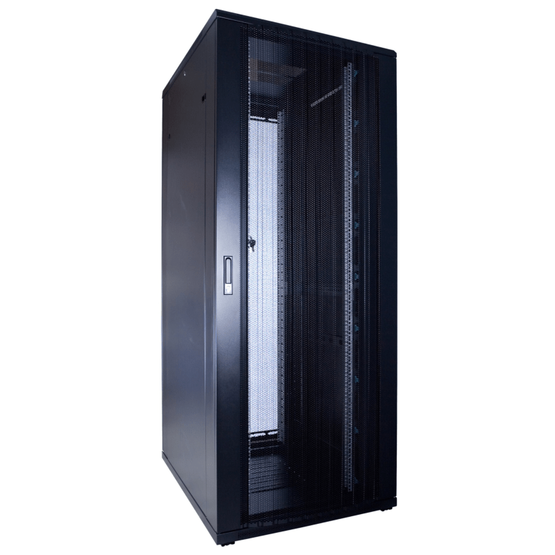 47U serverkast met geperforeerde deur afmetingen: 600x800x2200mm (BxDxH)
