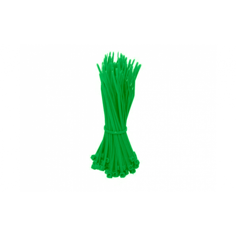Tiewraps 200mm groen - 100 stuks