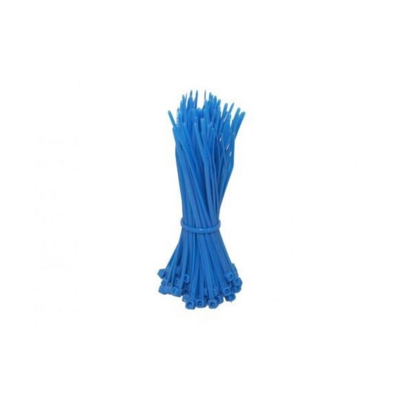 Tiewraps 200mm blauw - 100 stuks