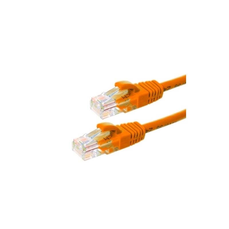 Cat6 netwerkkabel 20m oranje 100% koper - niet afgeschermd