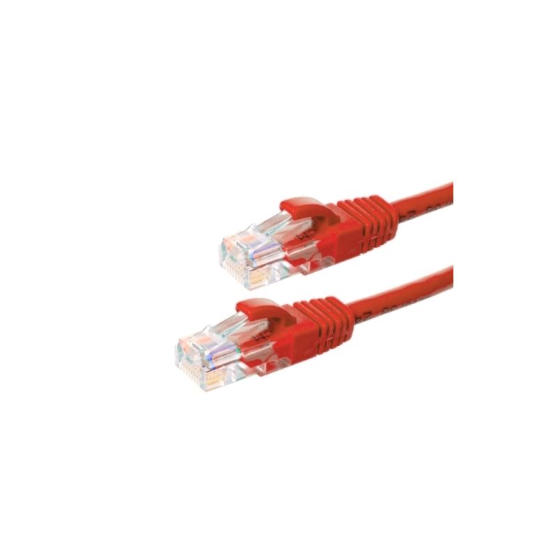 Cat5e netwerkkabel 5m rood 100% koper - niet afgeschermd