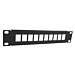 10 inch UTP patchpaneel voor keystones - 10 poorts