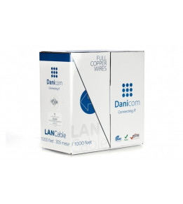 DANICOM Cat6 netwerkkabel op rol - 100% koper
